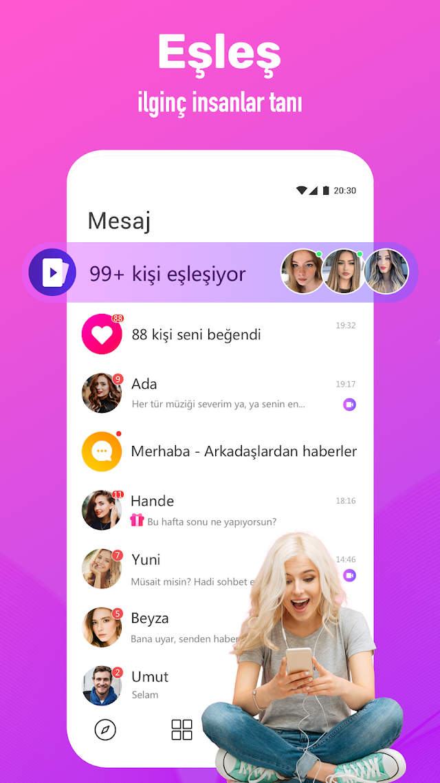 Cep telefonunda görüntülü sohbet arkadaş bul Resimleri