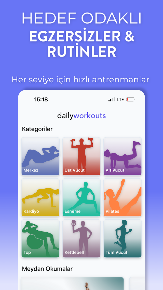 Günlük Antrenmanlar: Evde Spor Resimleri