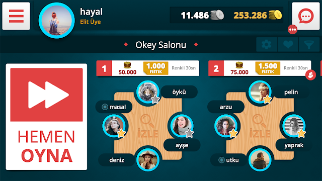 Okey Online Resimleri
