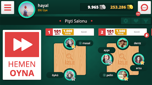 Pişti Online Resimleri