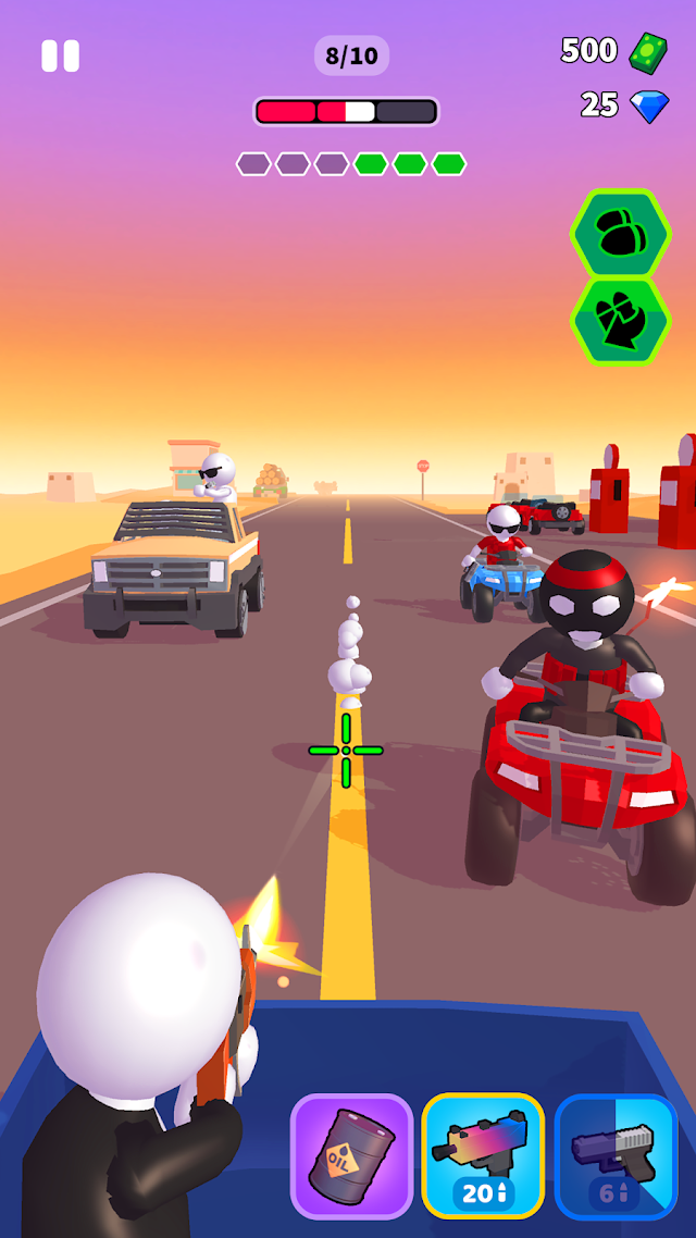 Rage Road - Car Shooting Game Resimleri