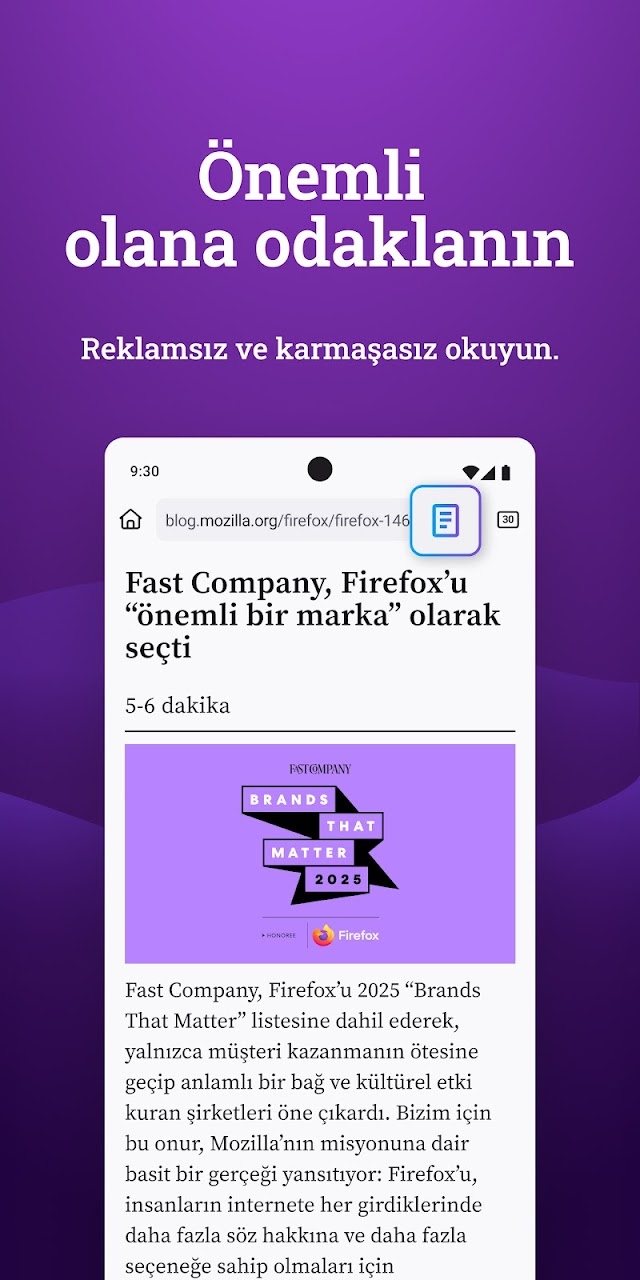 Firefox Hızlı ve Özel Tarayıcı Resimleri