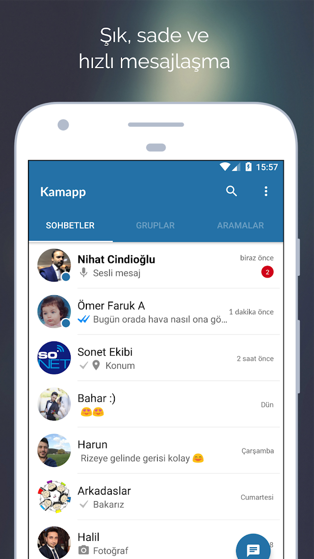 Kamapp Messenger Resimleri