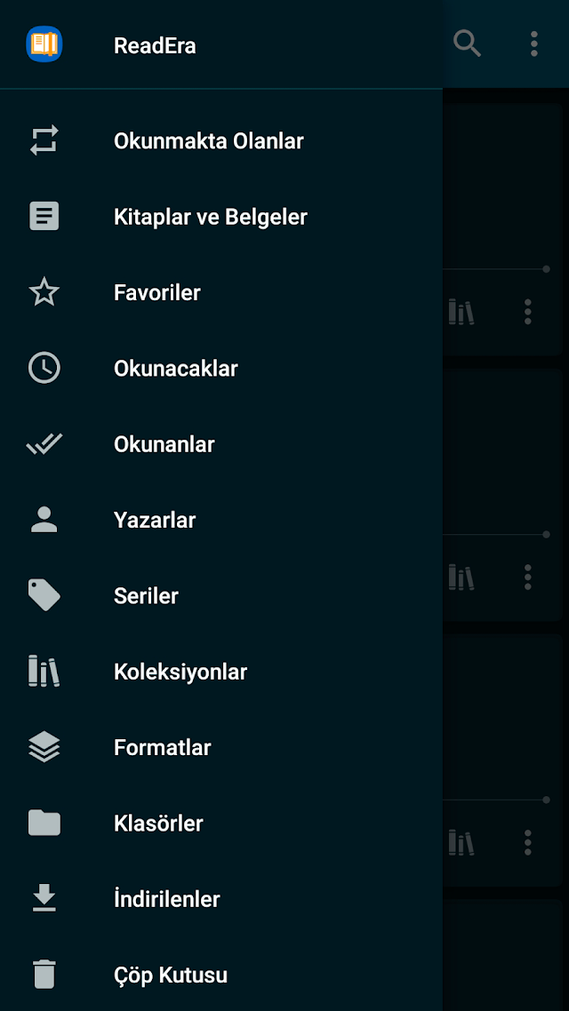 ReadEra kitap okuyucu pdf epub Resimleri