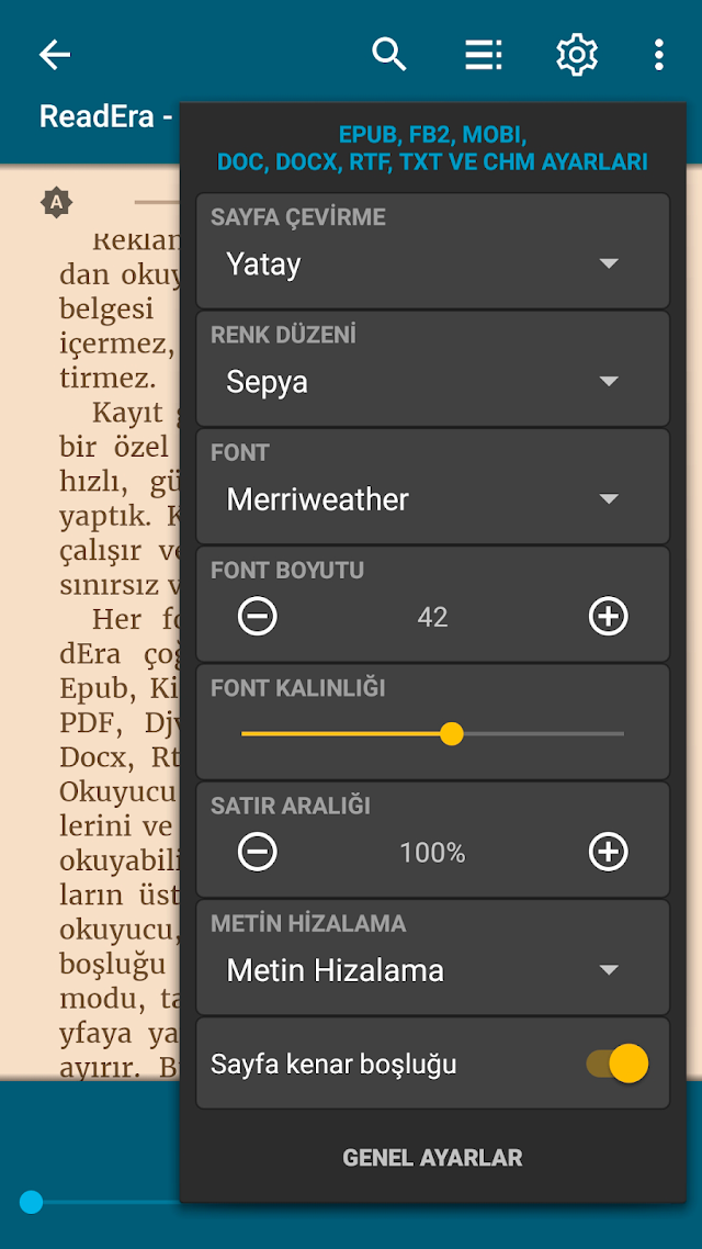 ReadEra kitap okuyucu pdf epub Resimleri