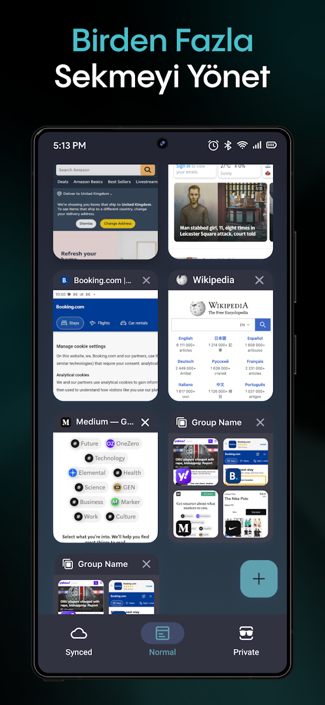 Özel tarayıcı + Ücretsiz VPN Resimleri