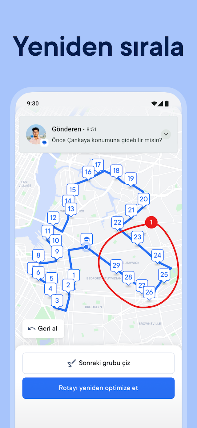 Spoke Rota Planlayıcı Resimleri