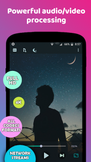 Night Video Player - voice amp Resimleri