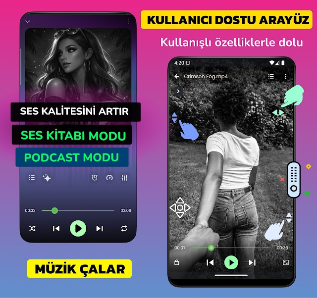 Video Oynatıcı: AI İyileştirme Resimleri