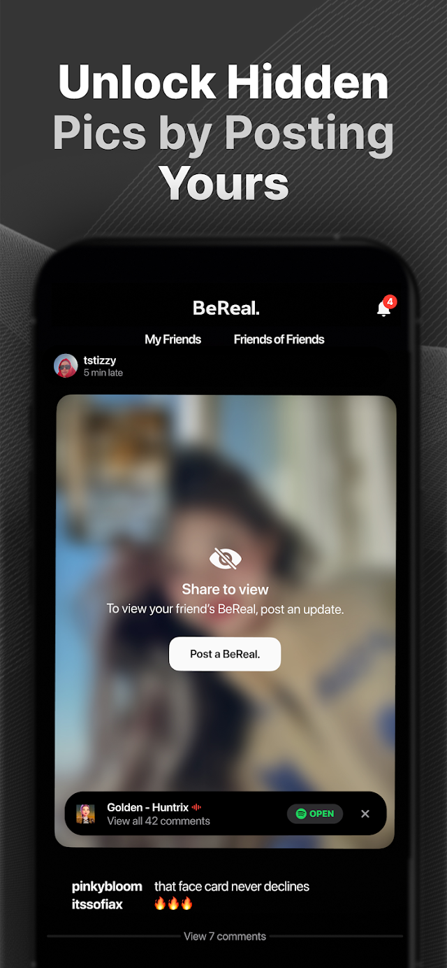 BeReal. Your friends for real. Resimleri