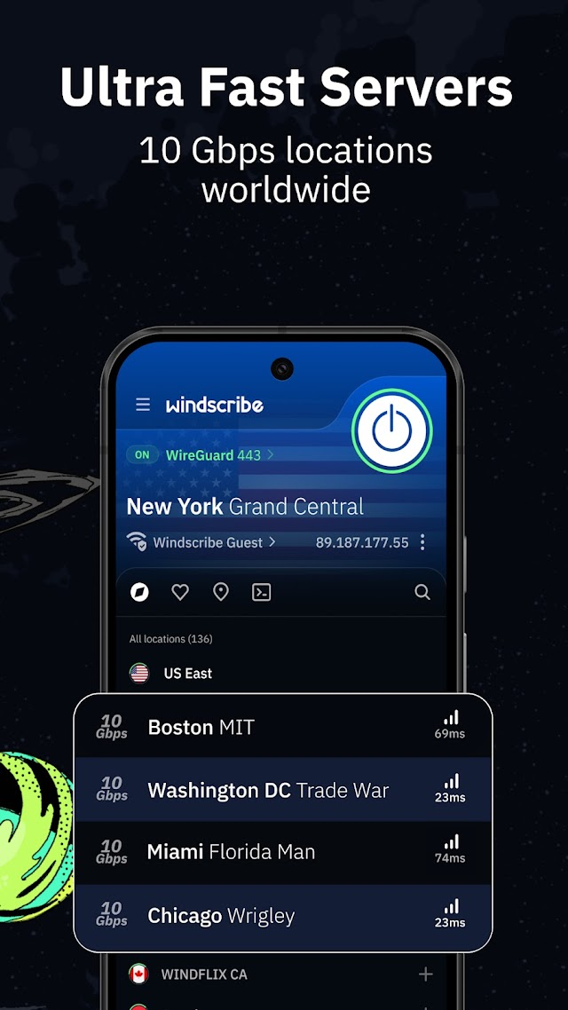 Windscribe VPN Resimleri