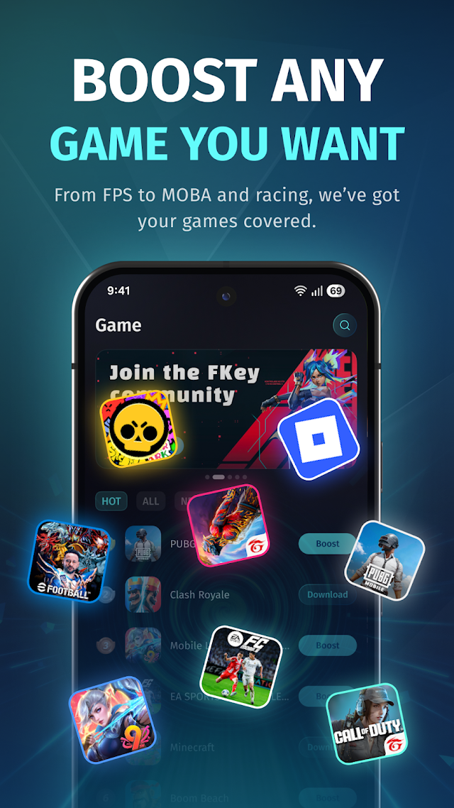 FKey: Boost Game & Reduce Ping Resimleri