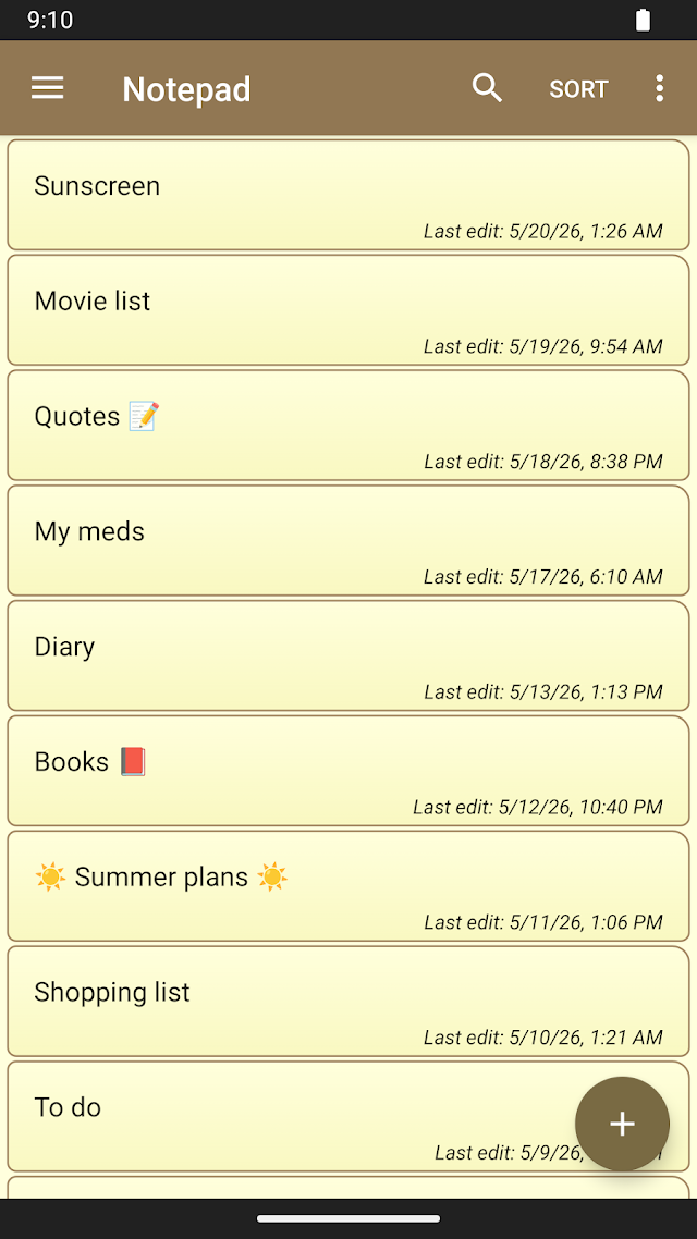 Notepad - simple notes Resimleri