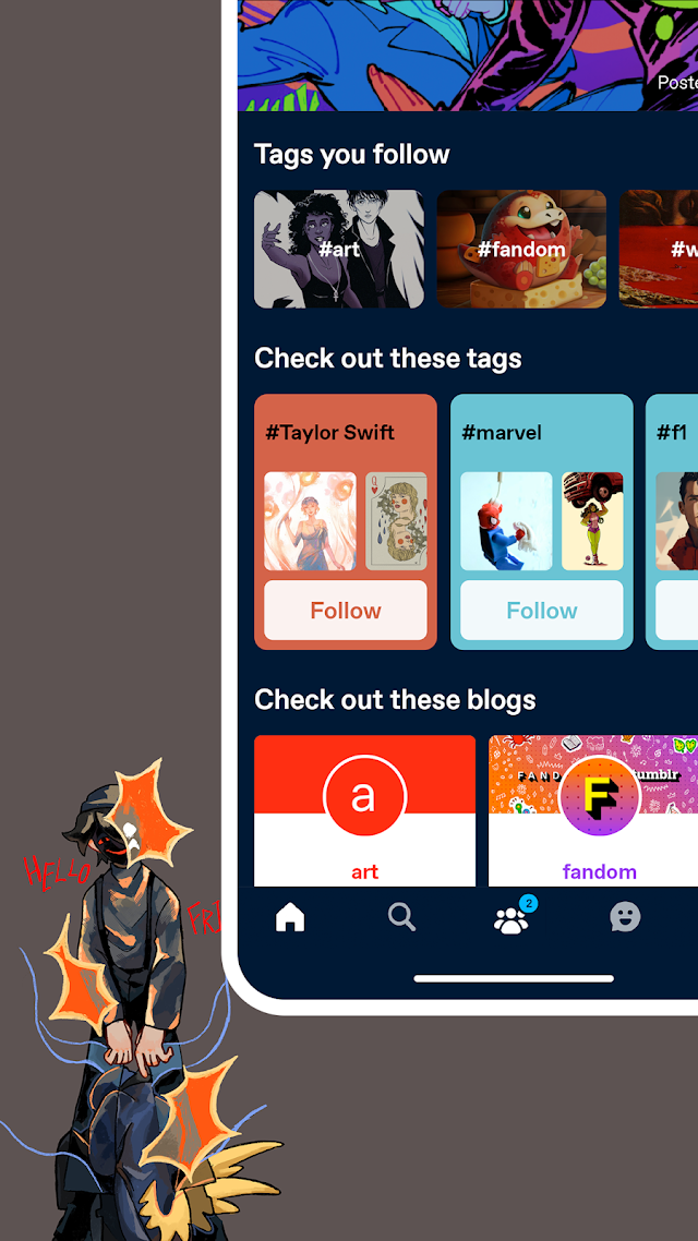 Tumblr—Fandom, Sanat, Özgürlük Resimleri