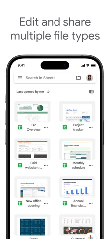 Google E-Tablolar Resimleri