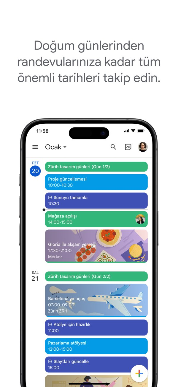 Google Takvim: Dijital Ajanda Resimleri
