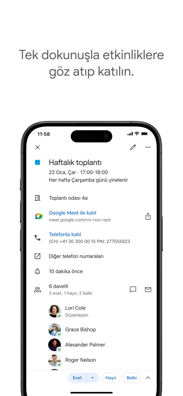 Google Takvim: Dijital Ajanda Resimleri