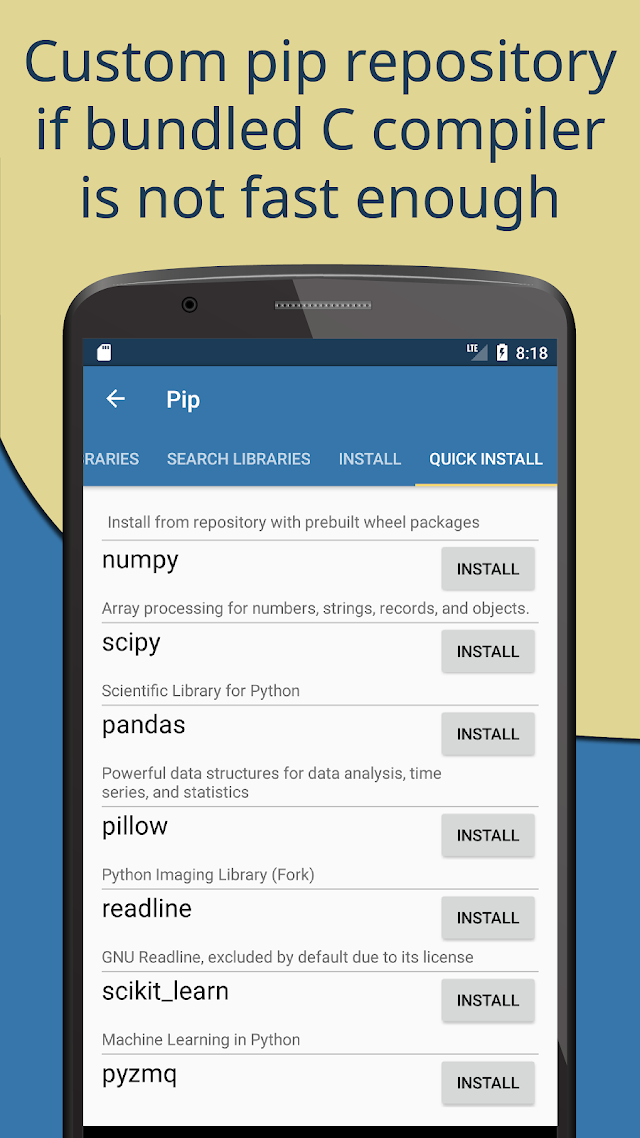 Pydroid 3 - IDE for Python 3 Resimleri