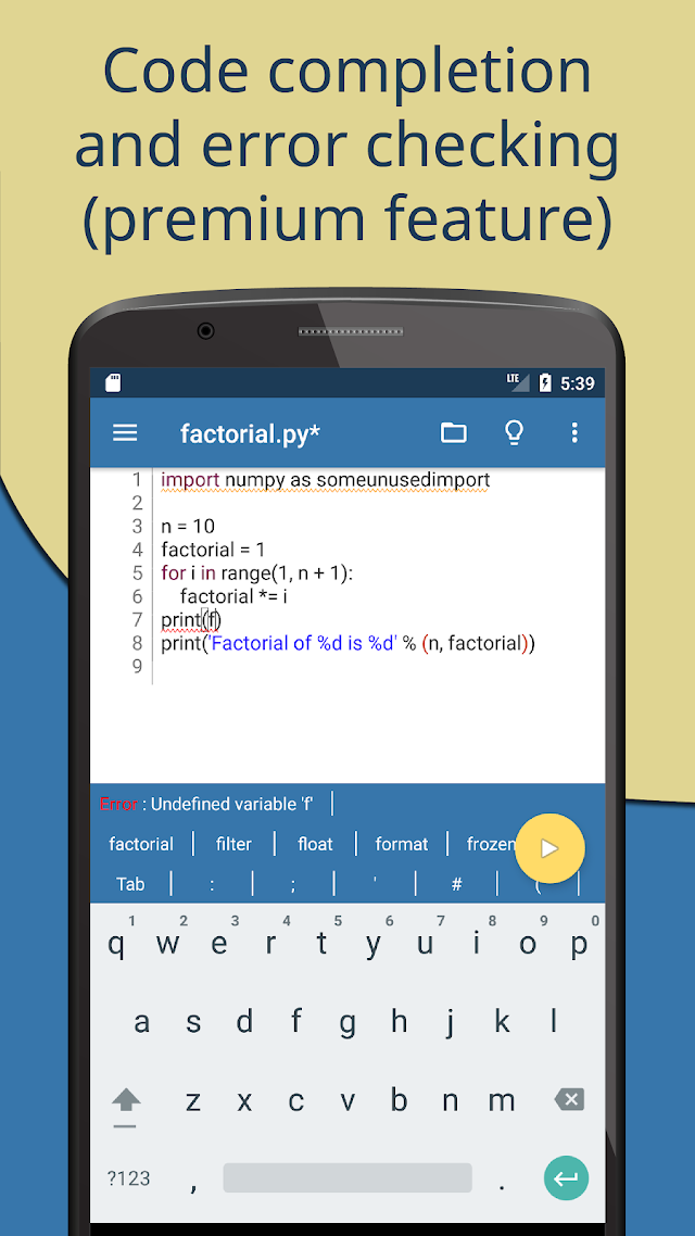 Pydroid 3 - IDE for Python 3 Resimleri