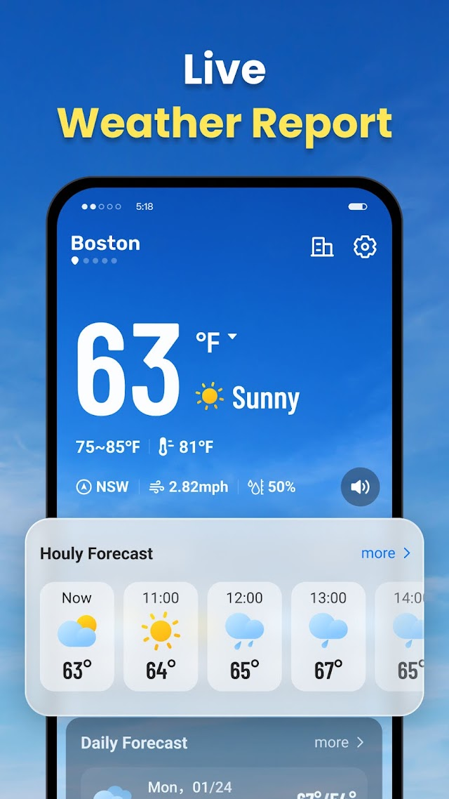 Live Weather: Daily Forecast Resimleri