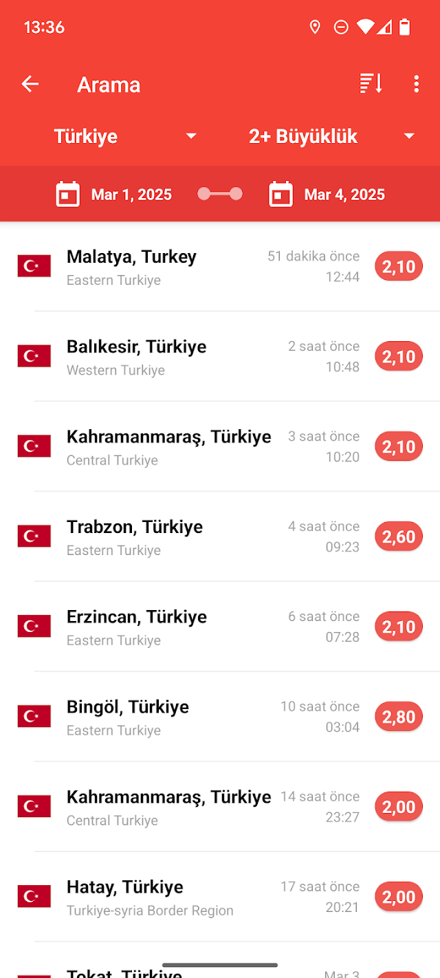 Deprem Uyarılarım Resimleri