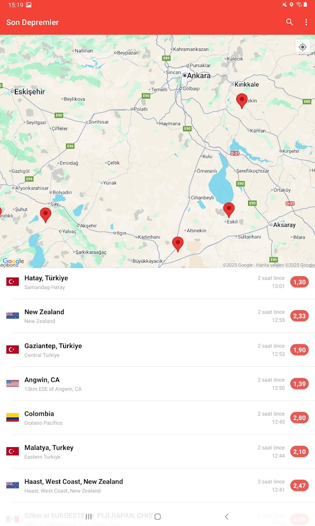 Deprem Uyarılarım Resimleri