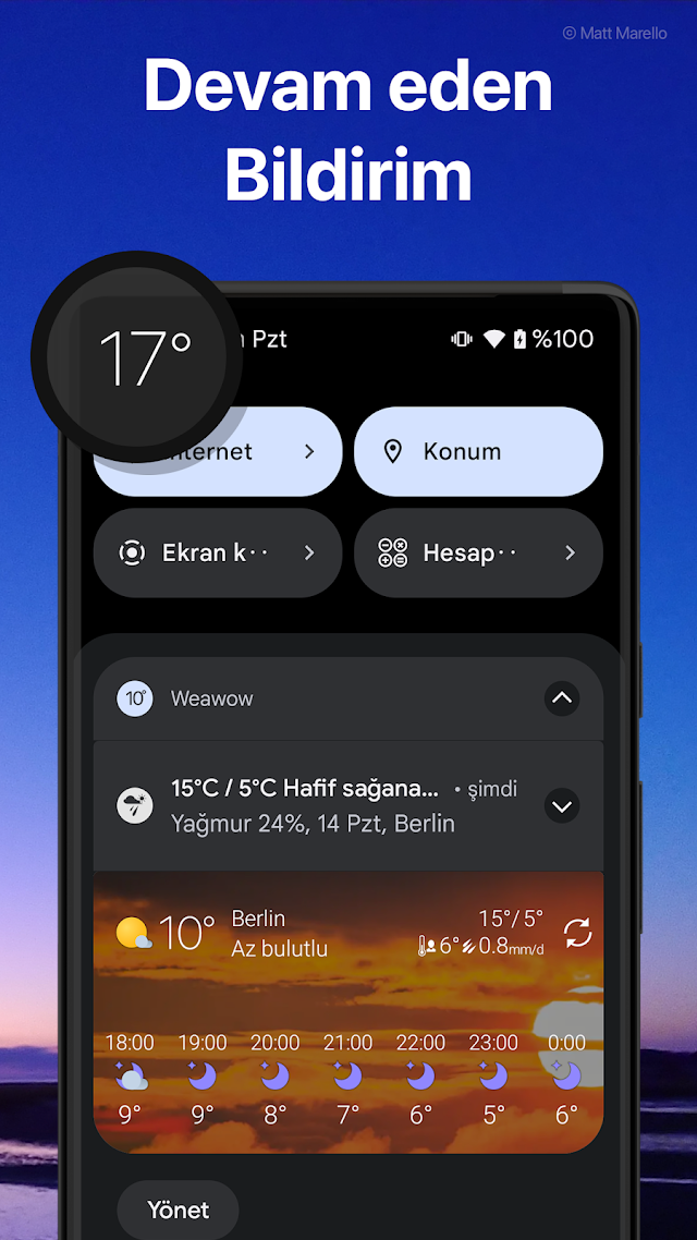 Hava ve Widget - Weawow Resimleri