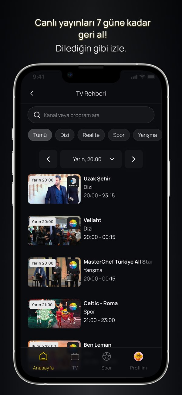 TV+: Film, Dizi & Canlı TV Resimleri