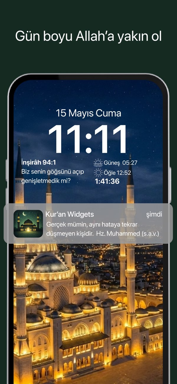 Kur'an Widgets: Ayet & Dualar Resimleri