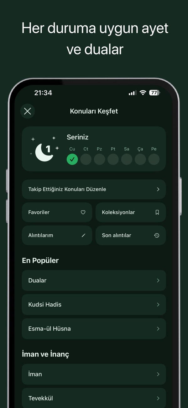 Kur'an Widgets: Ayet & Dualar Resimleri