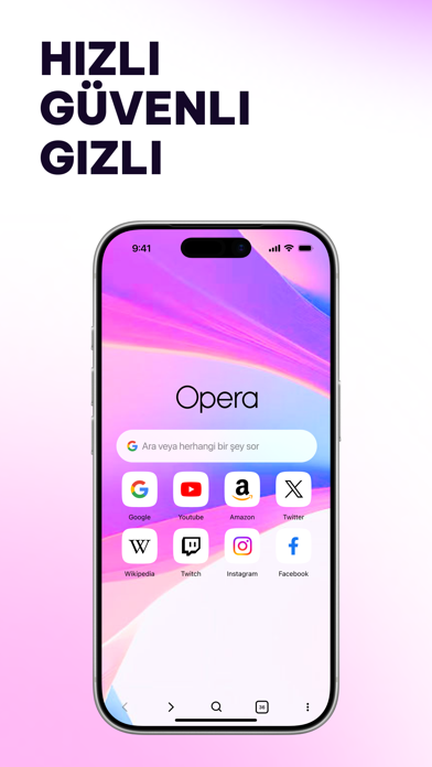VPN'li Opera Tarayıcı Resimleri