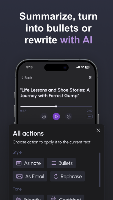 SpeakApp AI: Voice Notes Resimleri
