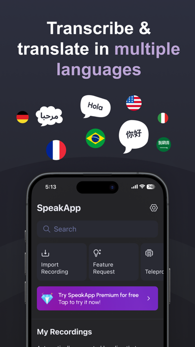 SpeakApp AI: Voice Notes Resimleri