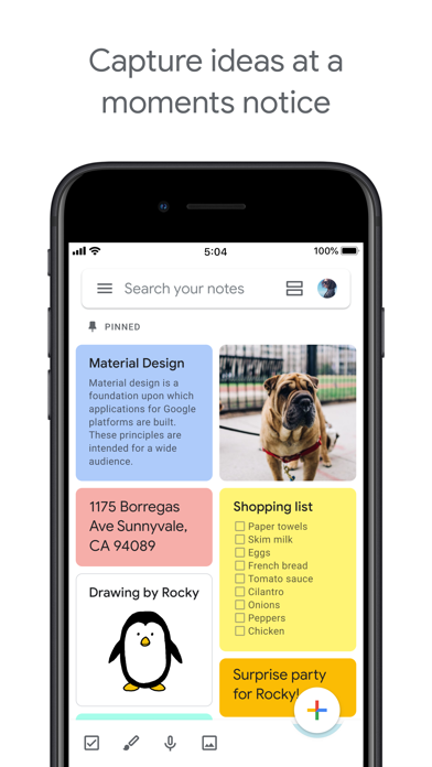 Google Keep - Not ve listeler Resimleri