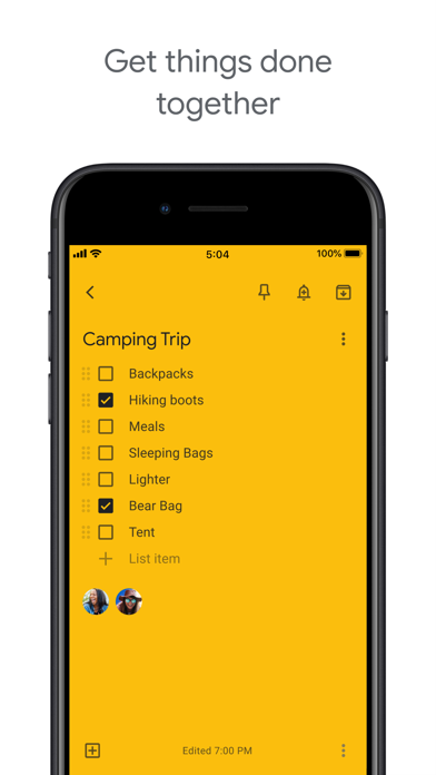 Google Keep - Not ve listeler Resimleri