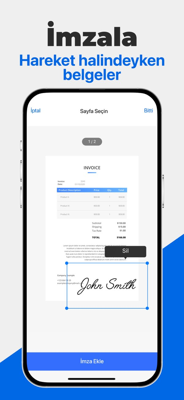 Mobile Scanner App - PDF Tara Resimleri
