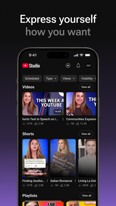 YouTube Studio Resimleri