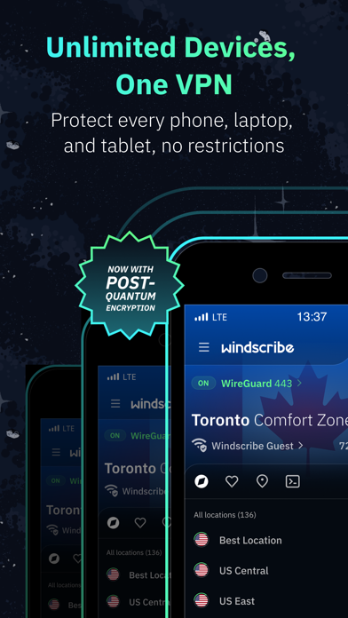 Windscribe VPN Resimleri