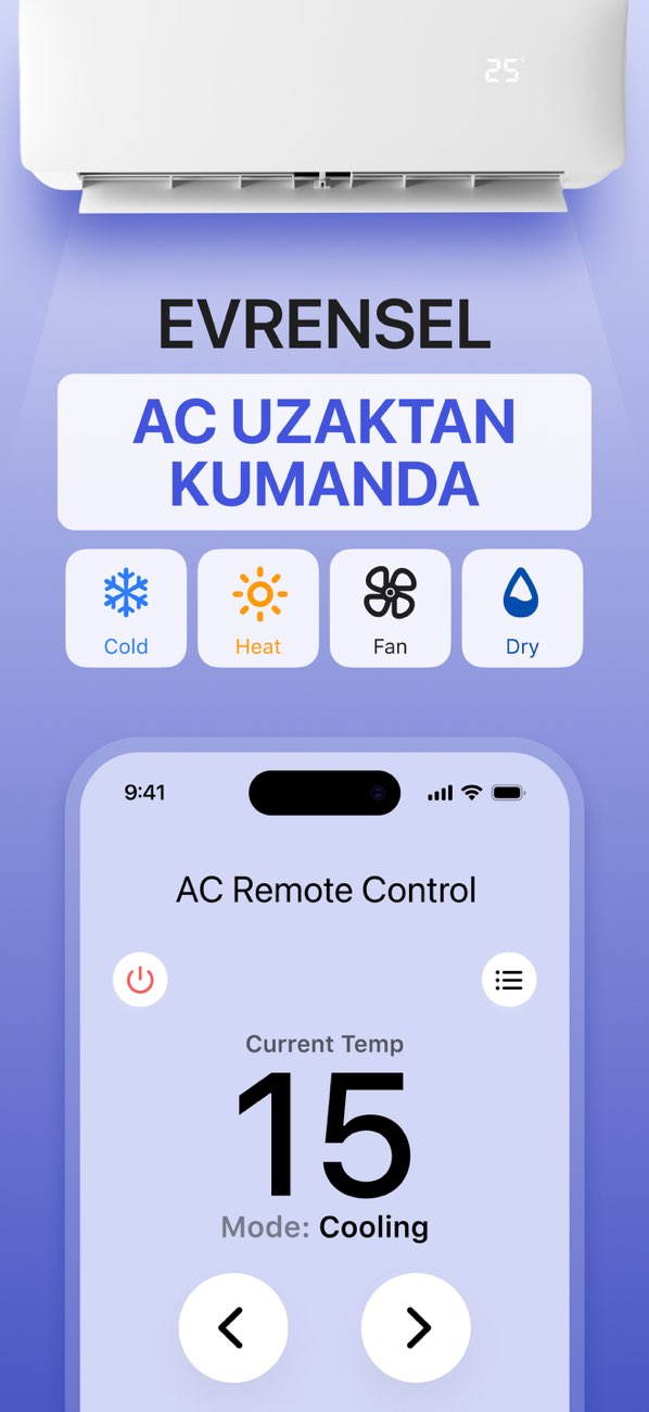 Evrensel Uzaktan Klima Kumanda Resimleri