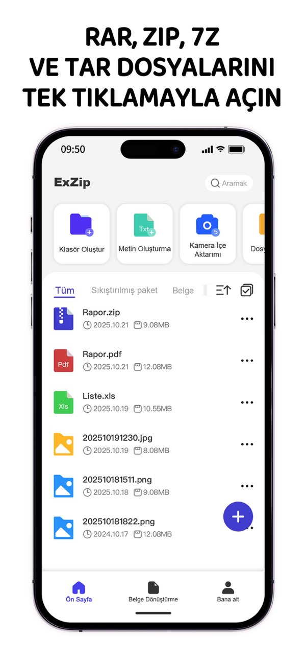 Zip, RAR, 7z Dosya Çıkarıcı Resimleri