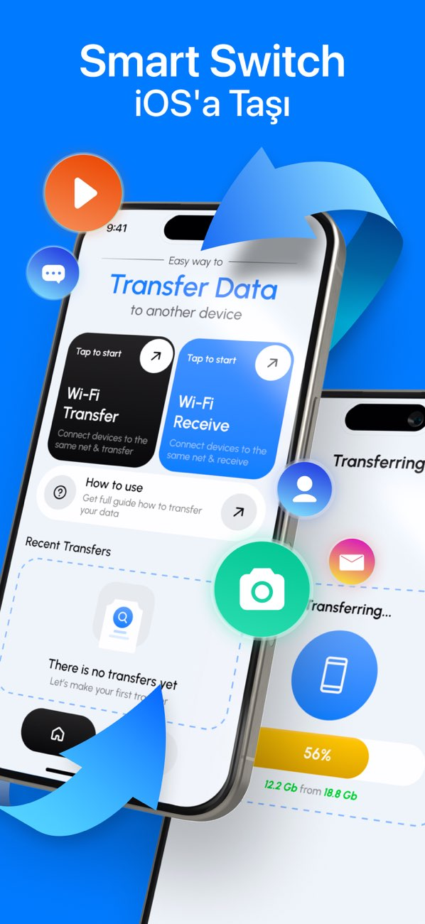 Smart Switch: Veri Aktarma Resimleri