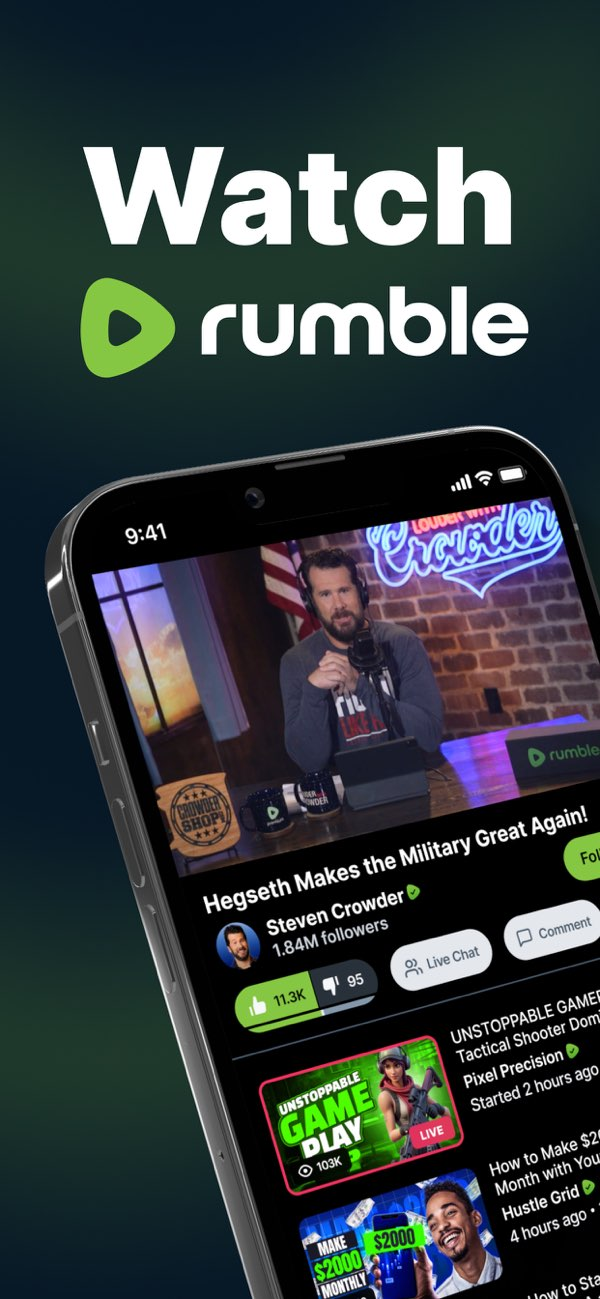 Rumble: Stream & Watch Videos Resimleri