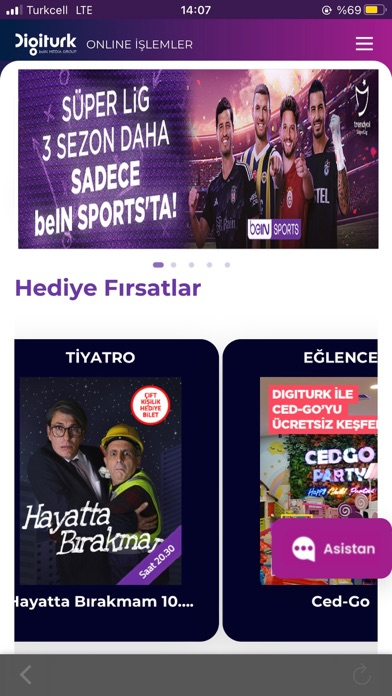 Digiturk Online İşlemler Resimleri