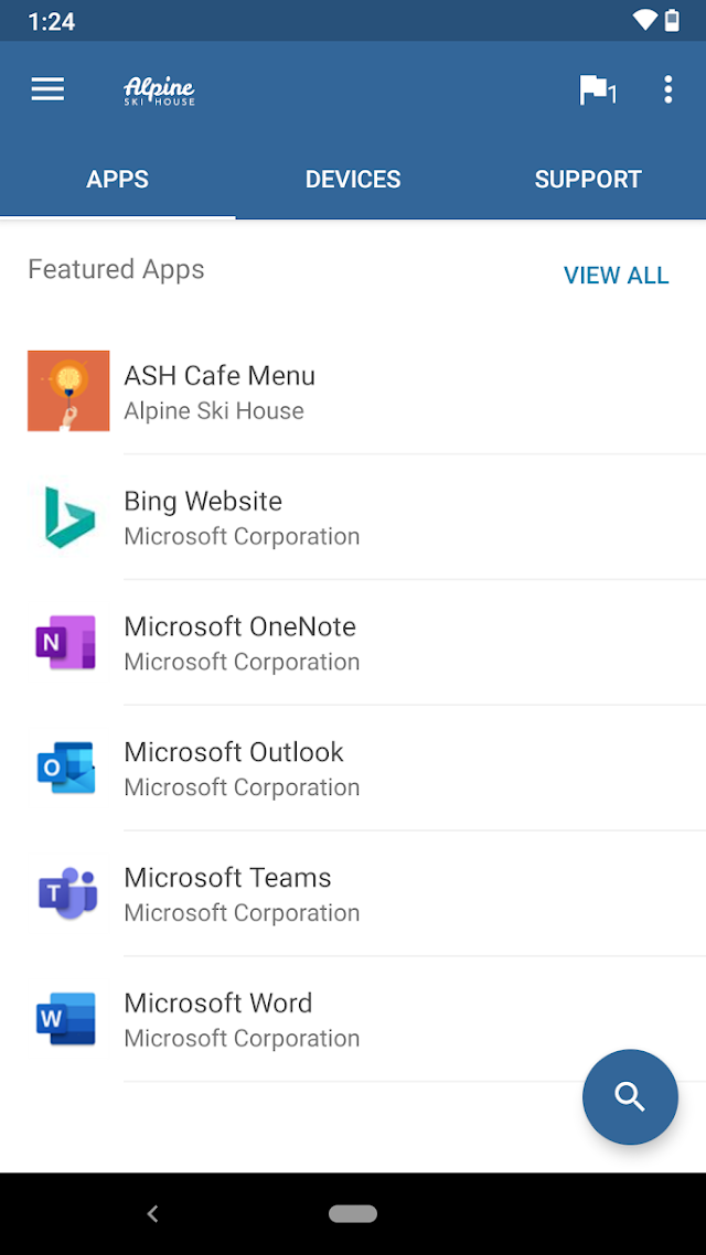 Intune Şirket Portalı Resimleri