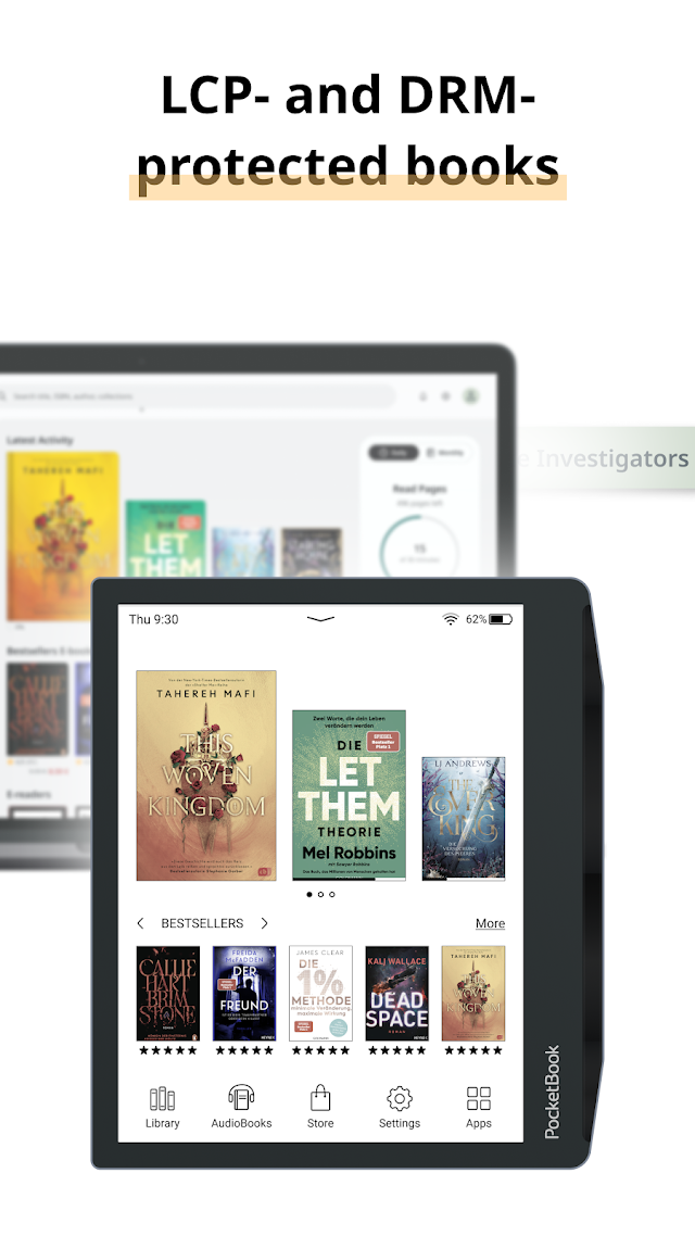 PocketBook reader - EPUB, PDF Resimleri