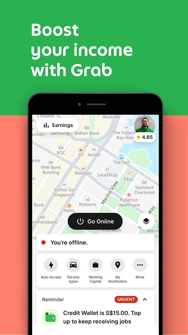 Grab Driver: App for Partners Resimleri