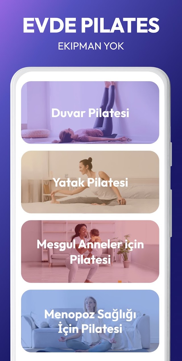 Evde Pilates Egzersizi Resimleri