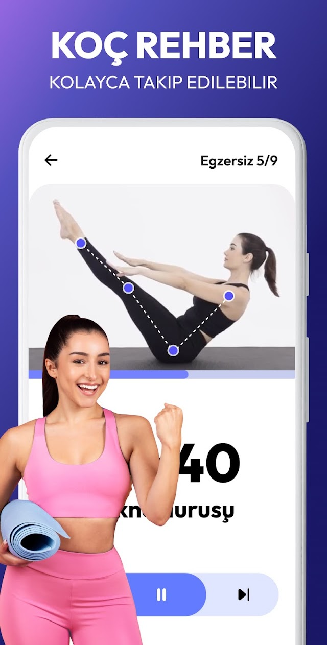Evde Pilates Egzersizi Resimleri