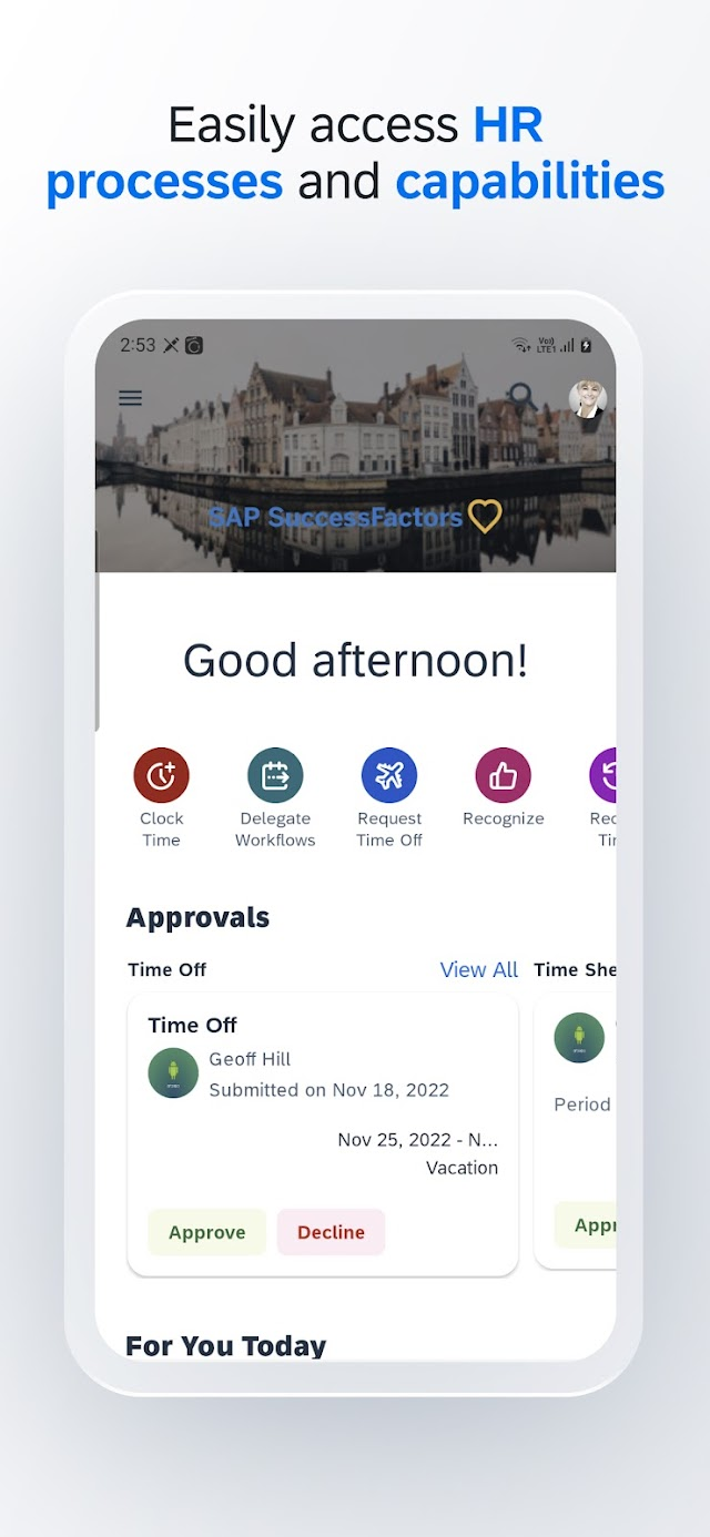 SAP SuccessFactors Mobile Resimleri
