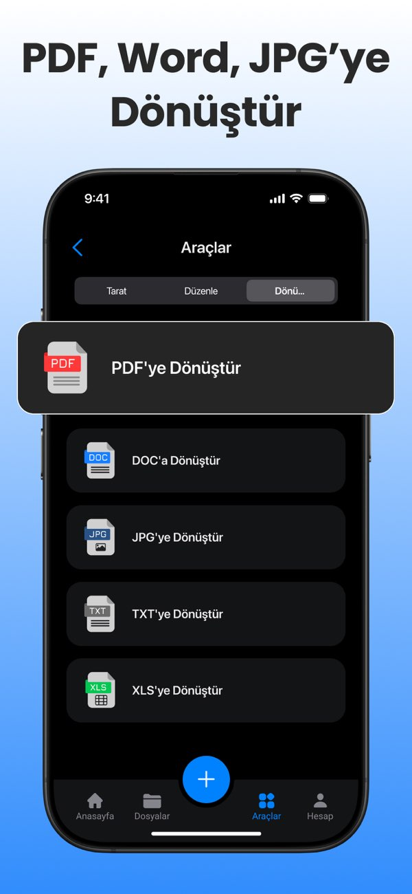Scanner App - PDF & Belge Tara Resimleri
